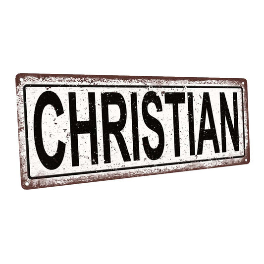 Christian Metal Sign