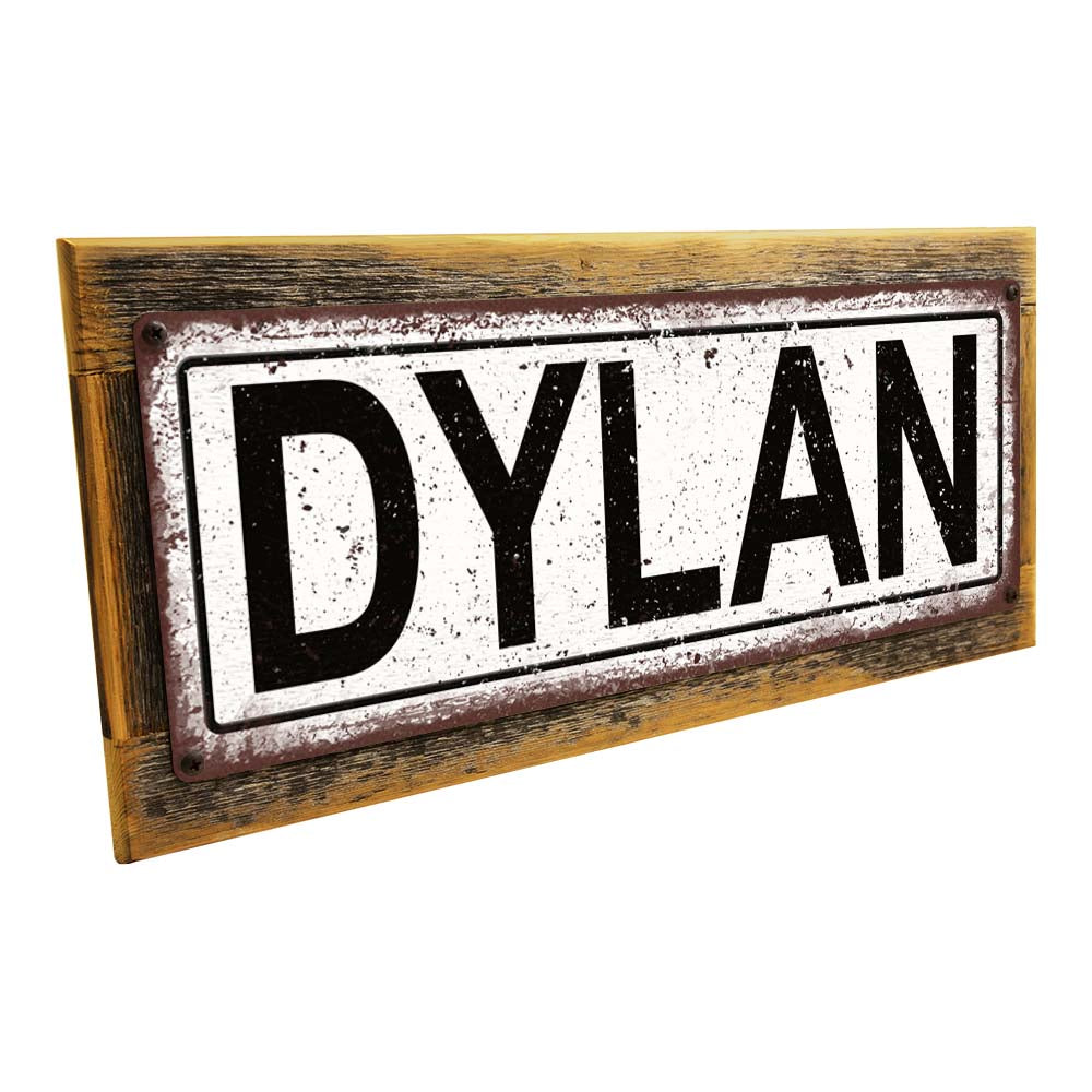 Framed Dylan Metal Sign