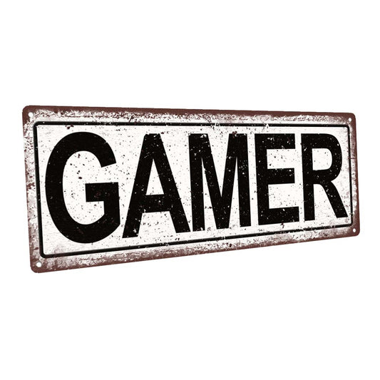 Gamer Metal Sign