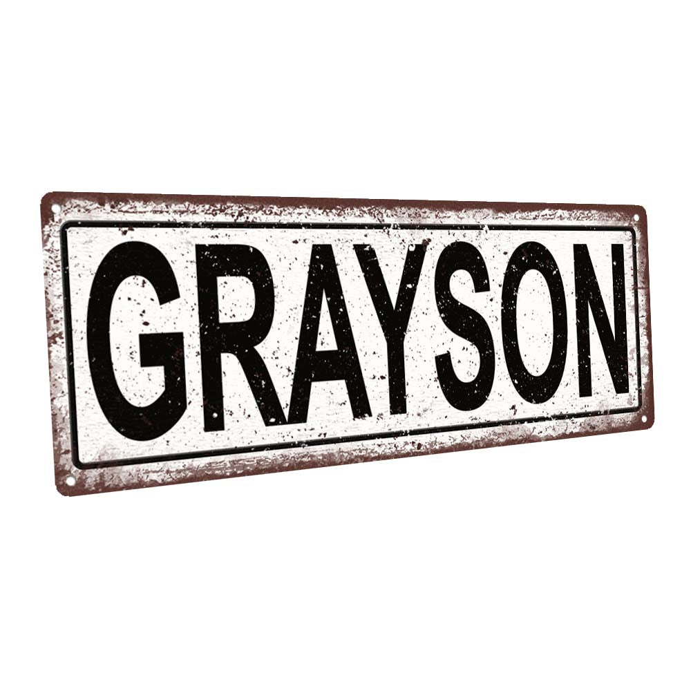 Grayson Metal Sign