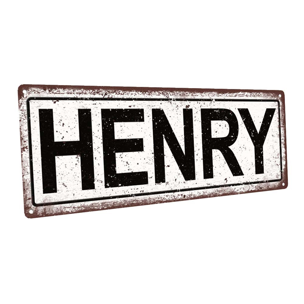 Henry Metal Sign