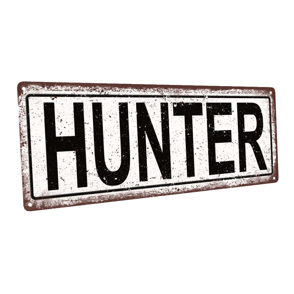Hunter Metal Sign