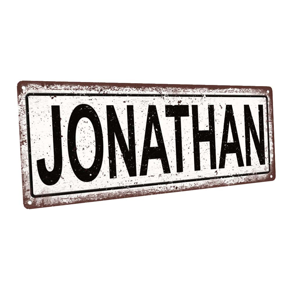 Jonathon Metal Sign