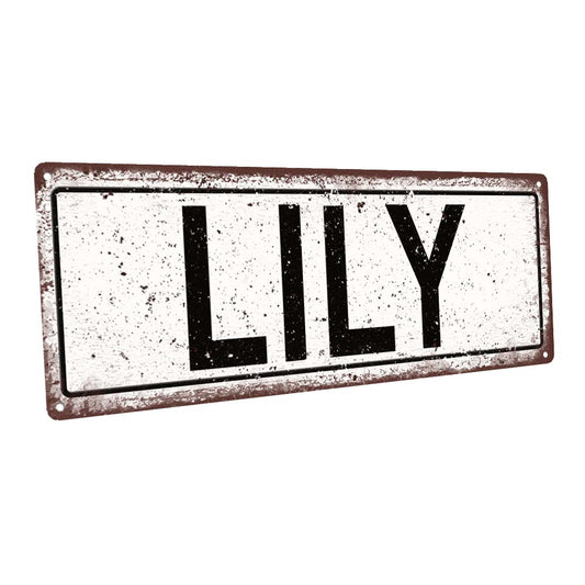 Lily Metal Sign