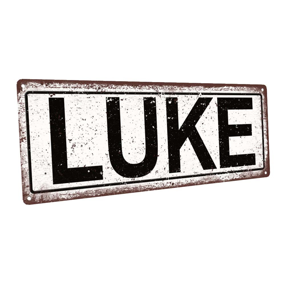 Luke Metal Sign