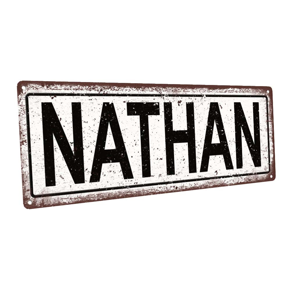 Nathan Metal Sign
