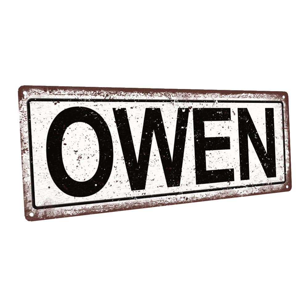 Owen Metal Sign