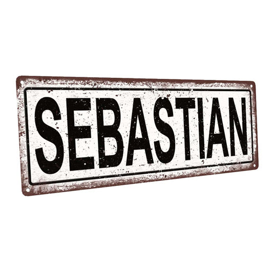 Sebastian Metal Sign