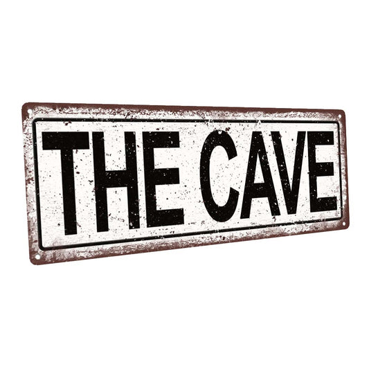 The Cave Metal Sign