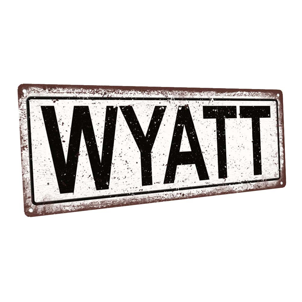 Wyatt Metal Sign