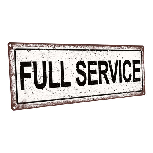 Full Service Metal Sign