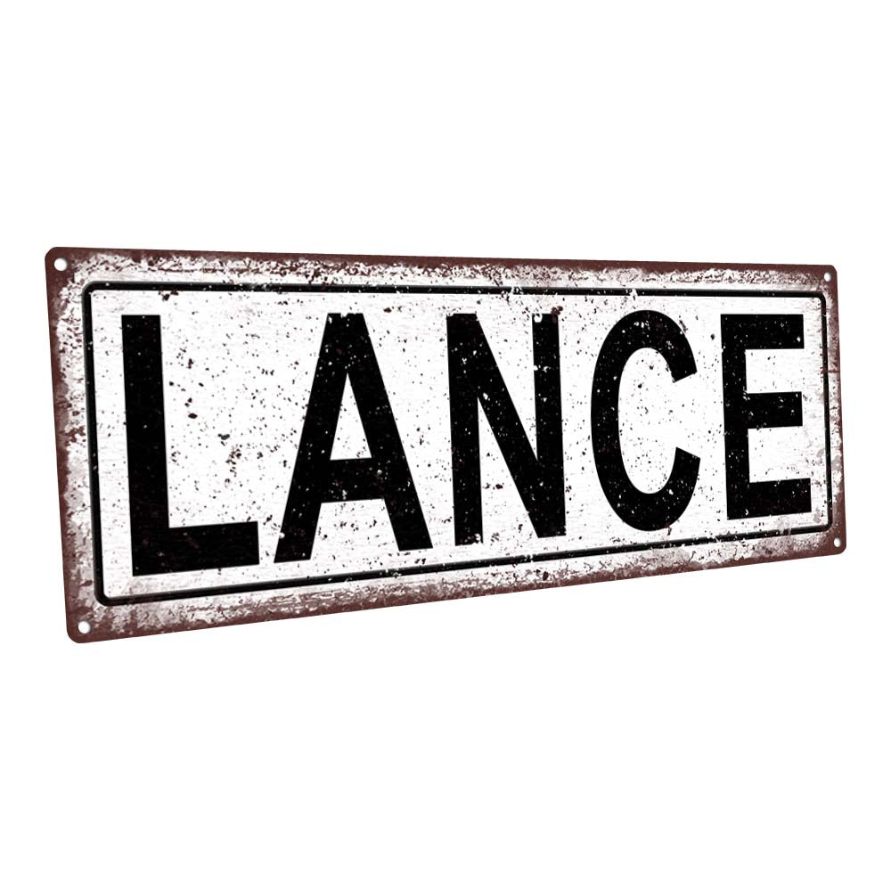 Lance Metal Sign